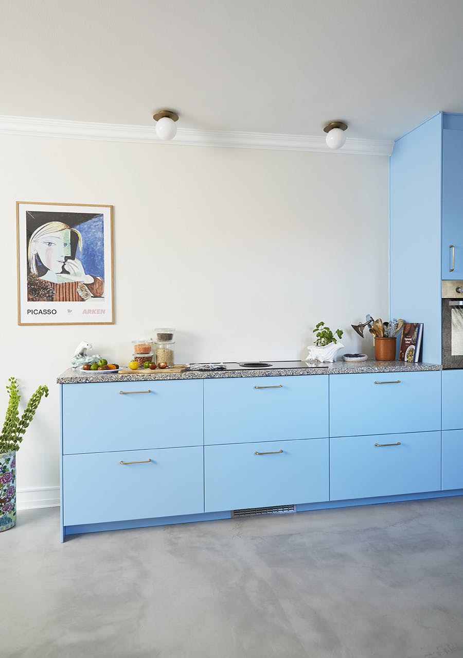 01 Blå kjøkkenfronter